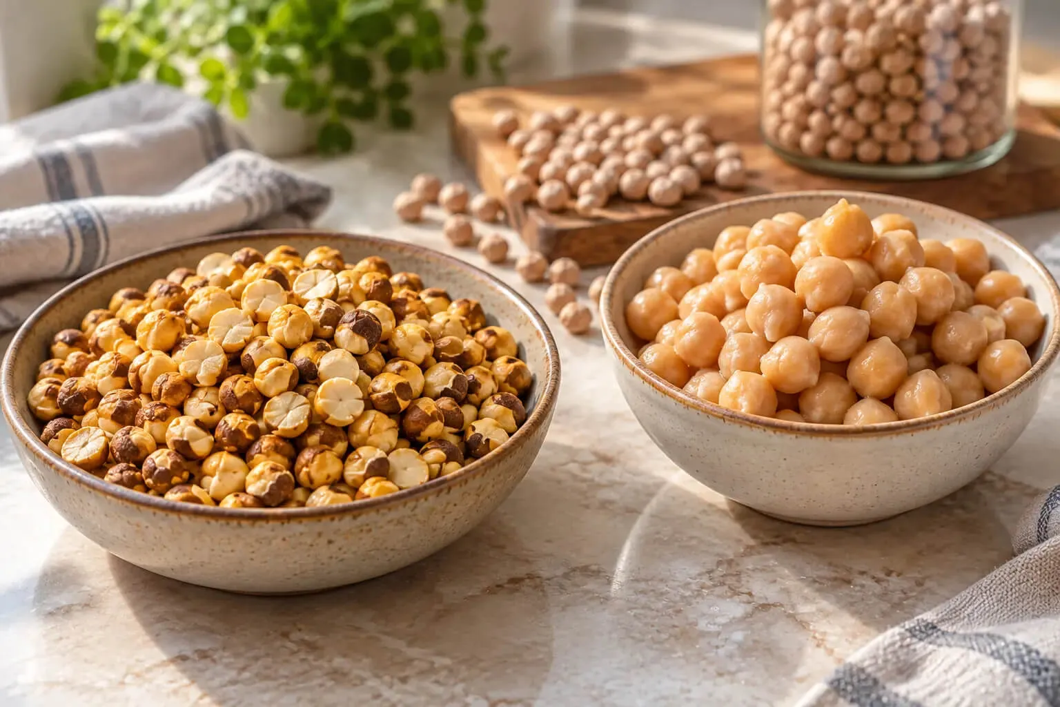 roasted chana vs chickpeas